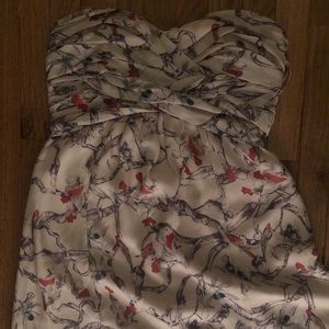 Ted Baker Full Length Floral Strapless Gown